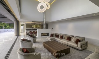 Brand new modern luxury villa with golf and sea views for sale, ready to move into, in a posh golf resort in Nueva Andalucia, Marbella - Benahavis 13282 