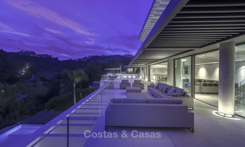 Brand new modern luxury villa with golf and sea views for sale, ready to move into, in a posh golf resort in Nueva Andalucia, Marbella - Benahavis 13302