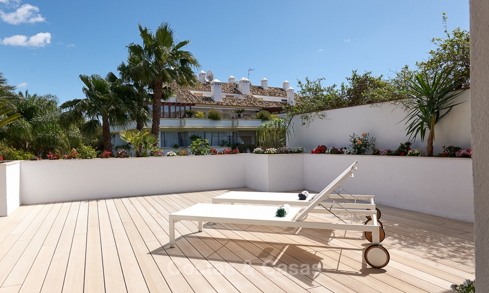Luxury penthouse apartment for sale on the Golden Mile between Marbella centre and Puerto Banus 13560