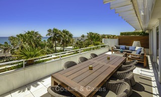 Very luxurious 4 bed penthouse apartment for sale in an exclusive beachfront complex, Puerto Banus, Marbella 13657 
