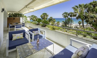 Very luxurious 4 bed penthouse apartment for sale in an exclusive beachfront complex, Puerto Banus, Marbella 13661 