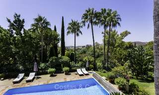 Charming renovated Mediterranean style villa with sea views on a large plot for sale in Benahavis - Marbella 14139 