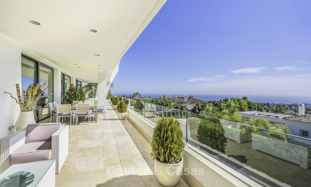 Awesome, super deluxe 5 bed penthouse apartment with panoramic sea views for sale in Sierra Blanca on the Golden Mile, Marbella 14276