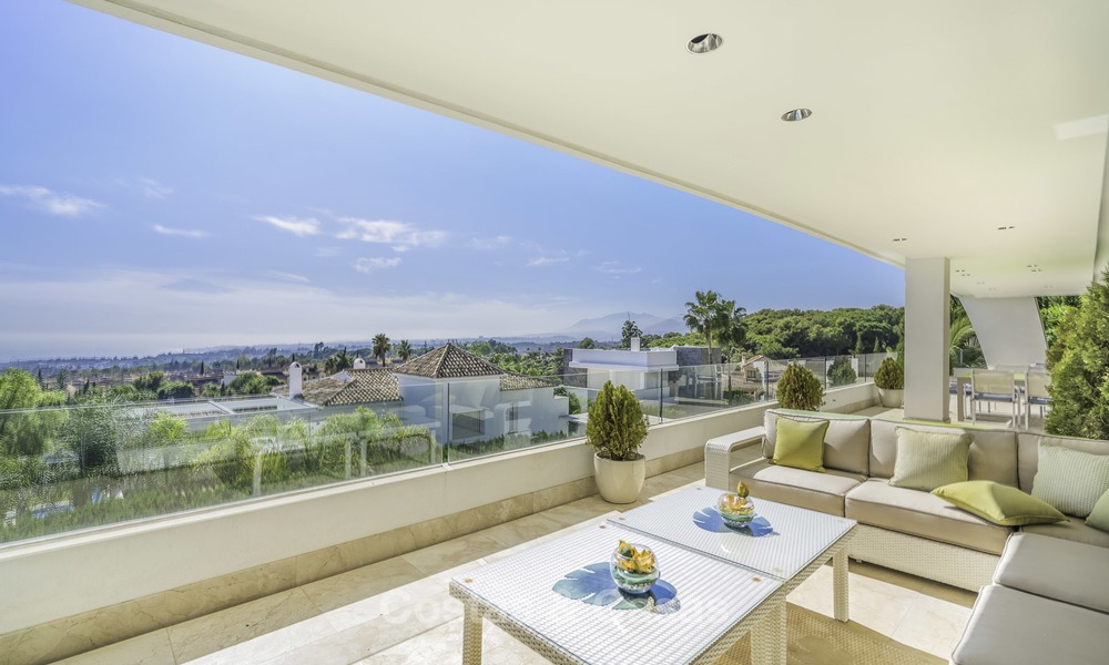 Awesome, super deluxe 5 bed penthouse apartment with panoramic sea views for sale in Sierra Blanca on the Golden Mile, Marbella 14277