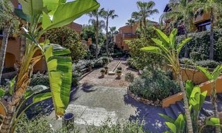 Attractive spacious garden apartment for sale in a prestigious Sierra Blanca complex on the Golden Mile in Marbella 14390 