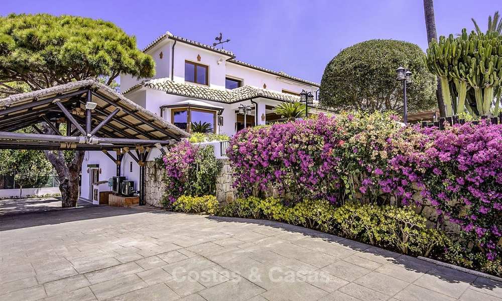Charming, very spacious Mediterranean style villa for sale, walking distance to the beach, Marbella East 14492