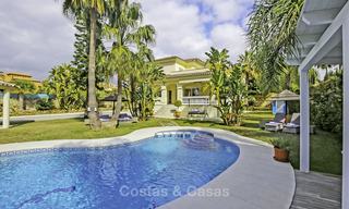 Prestigious Andalusian style villa with sea views and guest apartment for sale on the New Golden Mile, between Marbella and Estepona 14734 