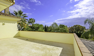 Prestigious Andalusian style villa with sea views and guest apartment for sale on the New Golden Mile, between Marbella and Estepona 14739 