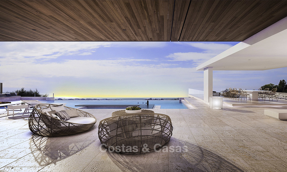 New, quintessential modern-contemporary luxury villa with magnificent sea views for sale, in an exclusive golf urbanisation in Marbella - Benahavis 14869