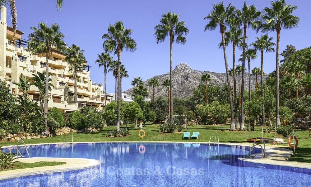 Rare, very spacious 5-bed penthouse apartmentwith sea and mountain views for sale on the Golden Mile in Marbella 16579