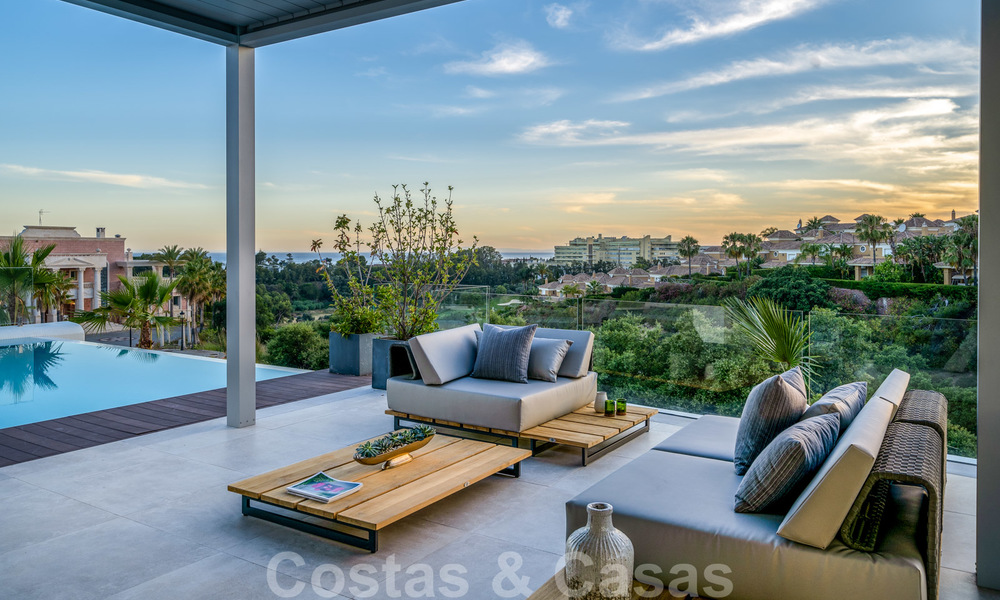 New contemporary designer villa for sale, ready to move into, with sea, golf and mountain views, East Marbella 26774