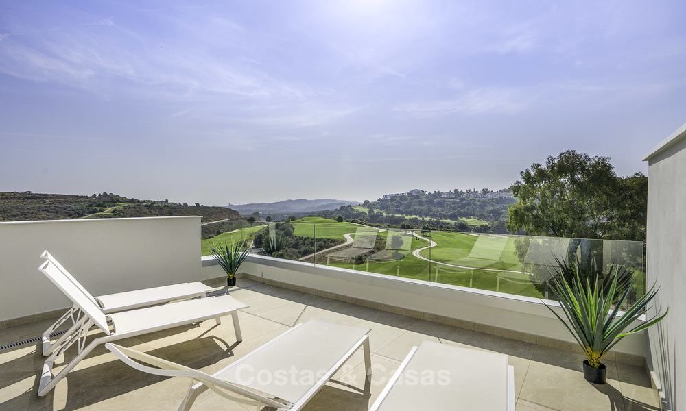 Spacious new built contemporary townhouses for sale, in a championship golf resort in Mijas 17790