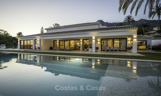 Exquisite modern-Mediterranean luxury villa on one level for sale in Sierra Blanca, Marbella 18260 