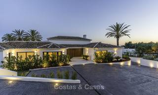 Exquisite modern-Mediterranean luxury villa on one level for sale in Sierra Blanca, Marbella 18263 
