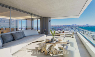 Innovative contemporary luxury apartments for sale in an impressive new beachfront complex in Malaga city 20415 
