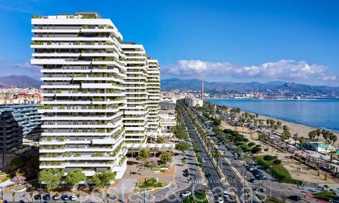 Innovative contemporary luxury apartments for sale in an impressive new beachfront complex in Malaga city 64067