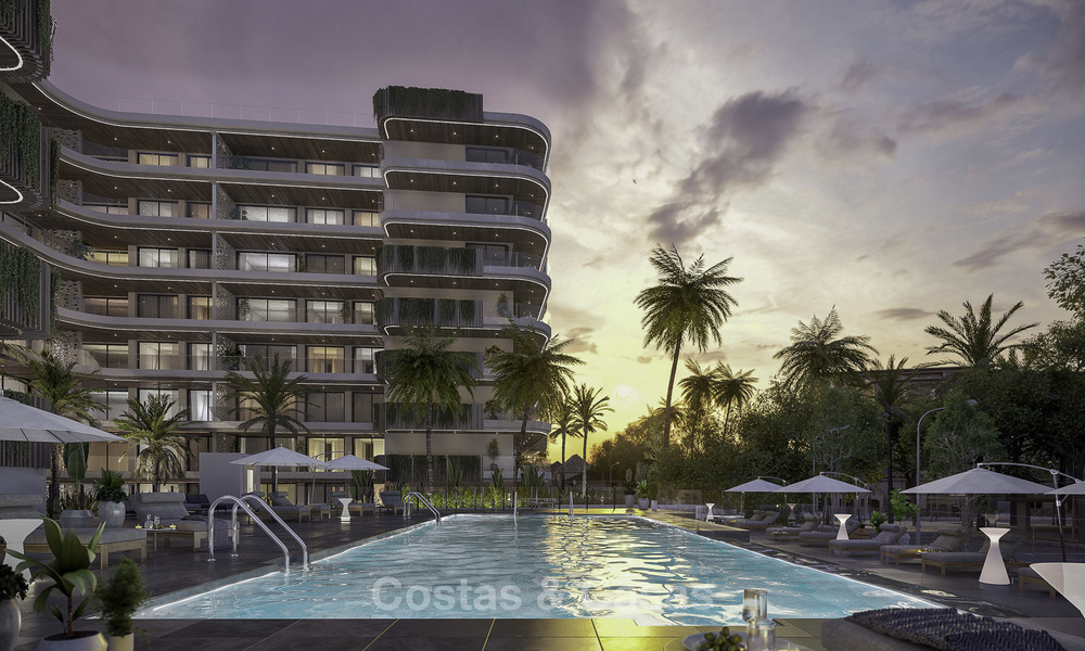 Impressive new luxury apartments in an exclusive complex for sale, walking distance to the beach, in the centre of Fuengirola, Costa del Sol 18713