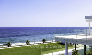Exclusive new modern design beachfront penthouse for sale, move in ready, on the New Golden Mile, Marbella - Estepona 18847 