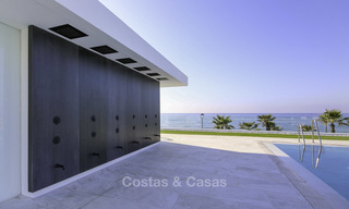 Exclusive new modern design beachfront penthouse for sale, move in ready, on the New Golden Mile, Marbella - Estepona 18882 