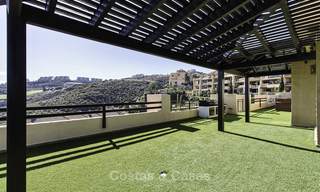 Very spacious, modern 4-bed penthouse on a golf course for sale, with panoramic views, Mijas, Costa del Sol 19038 