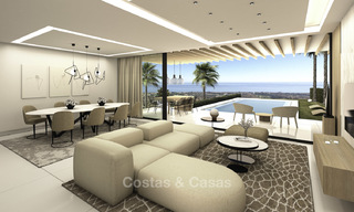 New contemporary luxury villas with panoramic sea views for sale in East Marbella 19327 