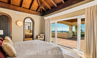 Classic style luxury villa for sale with sea views in a golf urbanization in Marbella - Benahavis 41497 