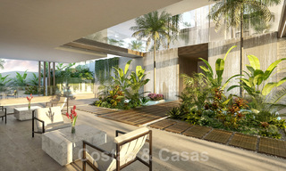 New ultra-deluxe frontline beach apartments for sale, near the centre and marina of Estepona 20950 