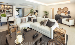 Majestic, completely renovated trendy Spanish villa for sale, frontline golf in Nueva Andalucia, Marbella 21356 