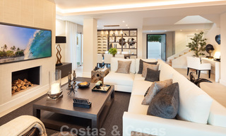 Majestic, completely renovated trendy Spanish villa for sale, frontline golf in Nueva Andalucia, Marbella 21363 