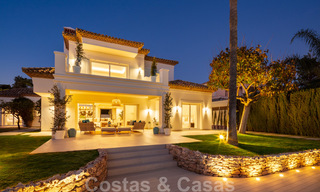 Majestic, completely renovated trendy Spanish villa for sale, frontline golf in Nueva Andalucia, Marbella 21366 