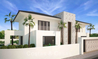 Magnificent new contemporary villa with sea views for sale next to a prestigious golf resort in Benahavis - Marbella 22085 