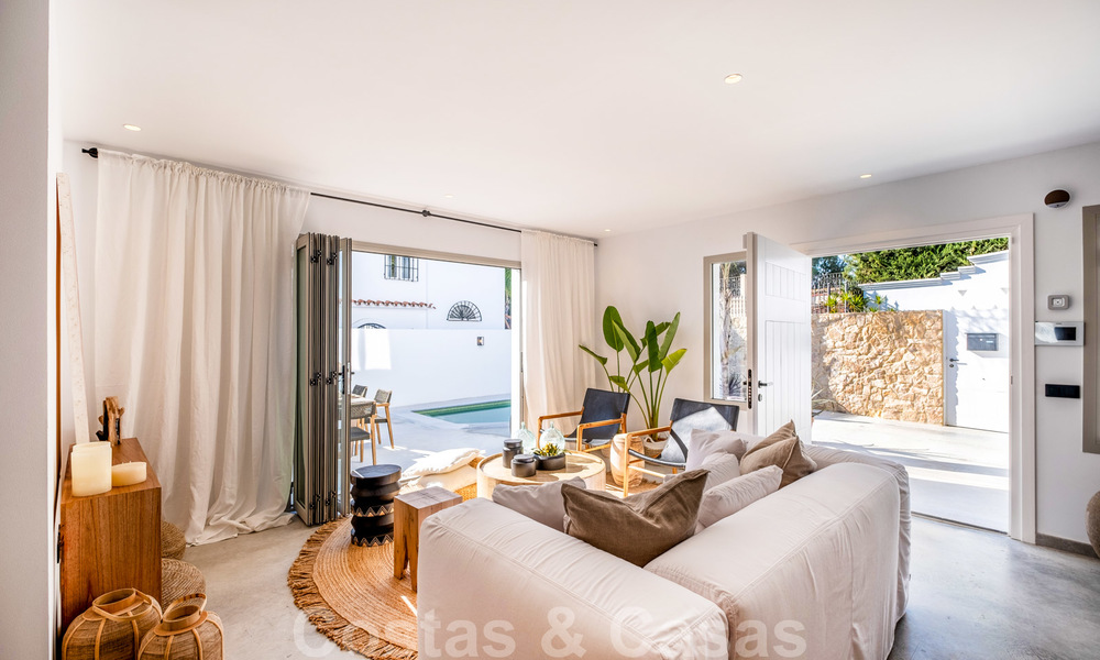 Beautifully renovated Ibiza style semi-detached villa for sale, walking distance to the beach and centre of San Pedro - Marbella 23371