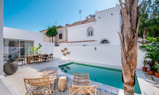 Beautifully renovated Ibiza style semi-detached villa for sale, walking distance to the beach and centre of San Pedro - Marbella 23378 