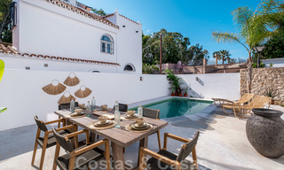Beautifully renovated Ibiza style semi-detached villa for sale, walking distance to the beach and centre of San Pedro - Marbella 23380 