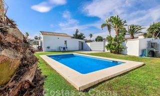 First line beach villa for sale with stunning sea view on the New Golden Mile, between Marbella and Estepona 23479 