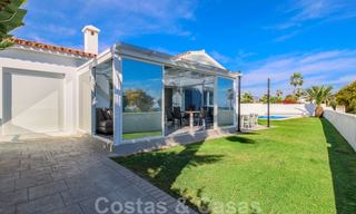First line beach villa for sale with stunning sea view on the New Golden Mile, between Marbella and Estepona 23481 