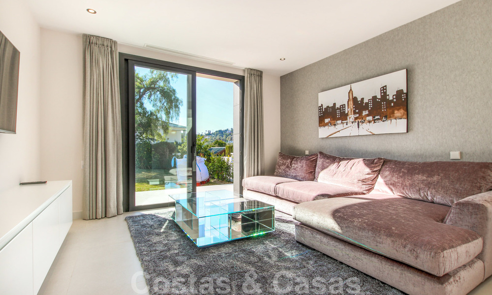 Ready to move into new modern luxury villa in gated and secured residential area for sale in Nueva Andalucia, Marbella. Open to reasonable offers! 23649