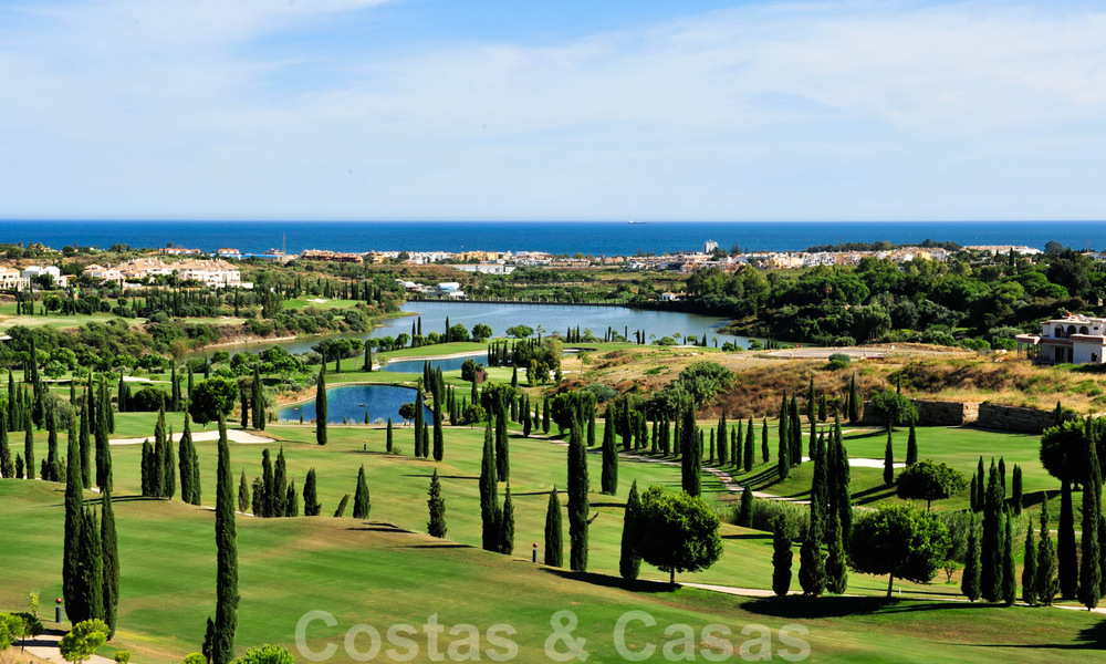 Modern luxury first line golf apartments with stunning golf and sea views for sale in Marbella – Benahavis 24077