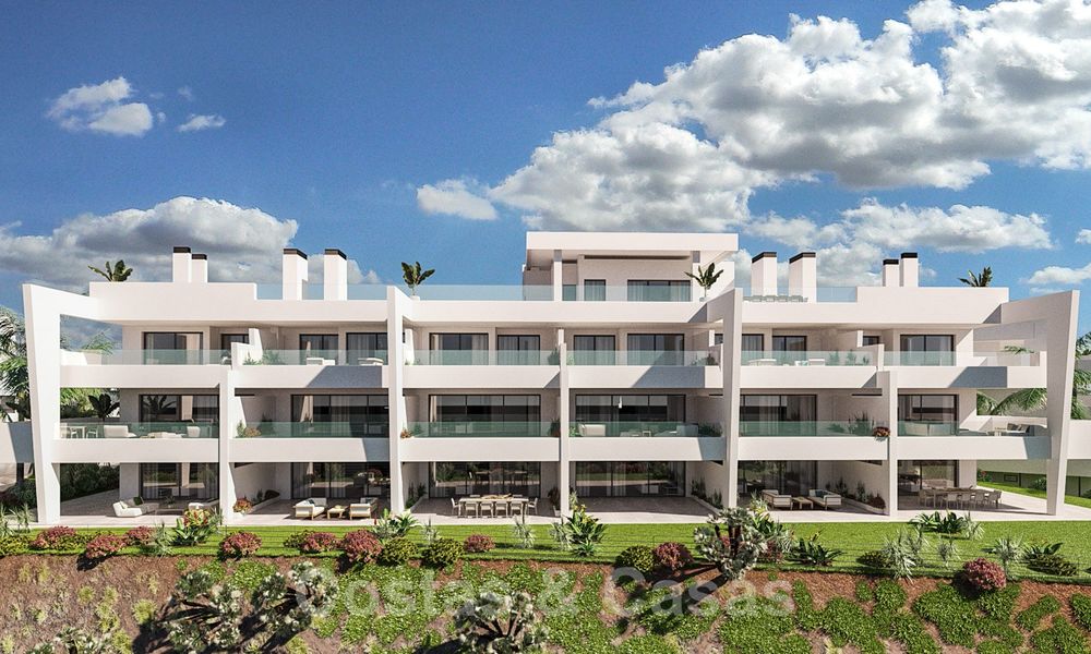 Elegant new modern apartments with panoramic mountain- and sea views for sale in the hills of Estepona 27727