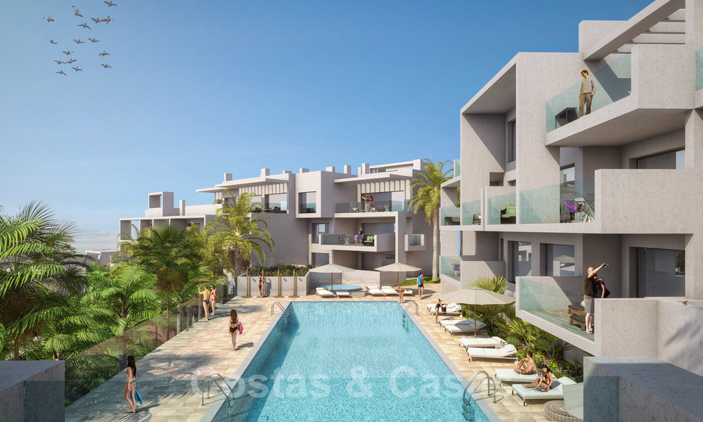Quality, contemporary design apartments for sale with panoramic sea views in Estepona. Ready to move in, 24364