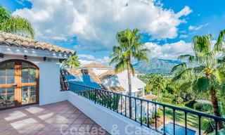 Large luxury villa for sale with stunning panoramic views over the golf valley, the mountains and the Mediterranean Sea in Nueva Andalucia, Marbella 24996 