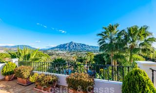 Large luxury villa for sale with stunning panoramic views over the golf valley, the mountains and the Mediterranean Sea in Nueva Andalucia, Marbella 25011 