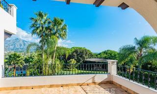 Large luxury villa for sale with stunning panoramic views over the golf valley, the mountains and the Mediterranean Sea in Nueva Andalucia, Marbella 25059 