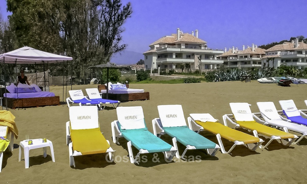 Sea - beach front line luxury apartments for sale, between Marbella - Estepona 13758