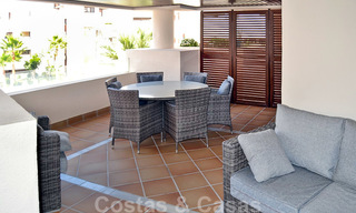 Modern apartment for sale in a first line beach complex with sea view, between Marbella and Estepona 25724 