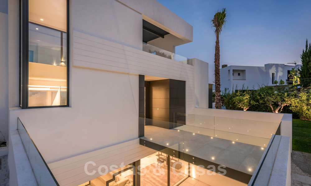New impressive contemporary luxury villa for sale with stunning golf and sea views in Marbella - Benahavis 25787