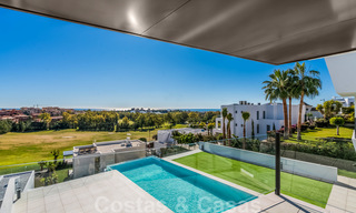New impressive contemporary luxury villa for sale with stunning golf and sea views in Marbella - Benahavis 25797 