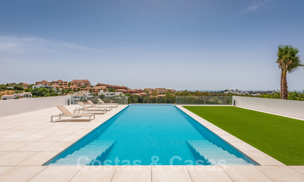 New impressive contemporary luxury villa for sale with stunning golf and sea views in Marbella - Benahavis 25798