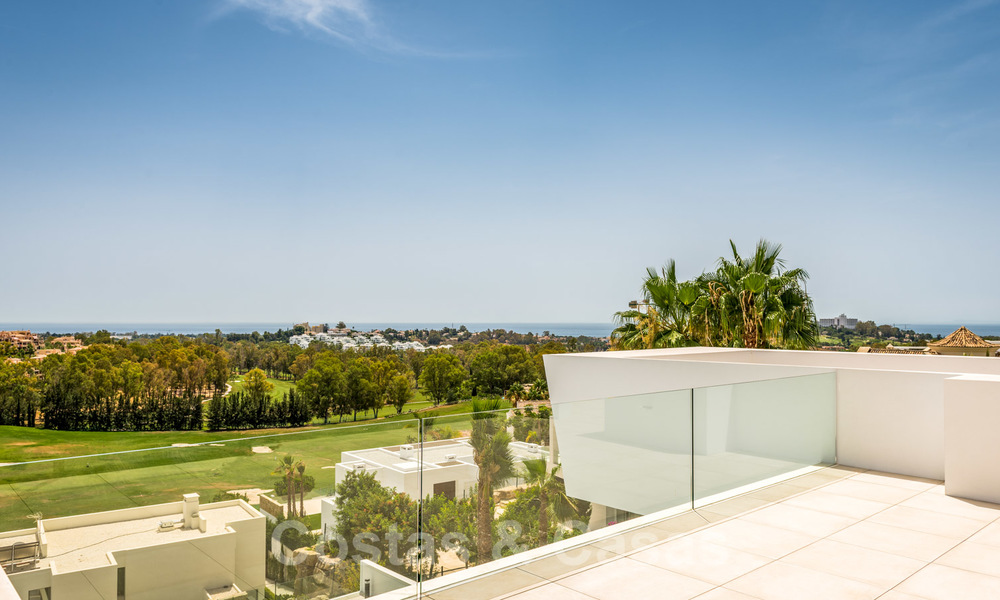 New impressive contemporary luxury villa for sale with stunning golf and sea views in Marbella - Benahavis 25800