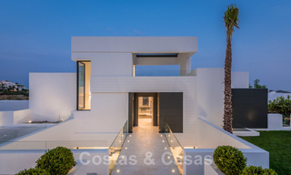 New impressive contemporary luxury villa for sale with stunning golf and sea views in Marbella - Benahavis 25811 